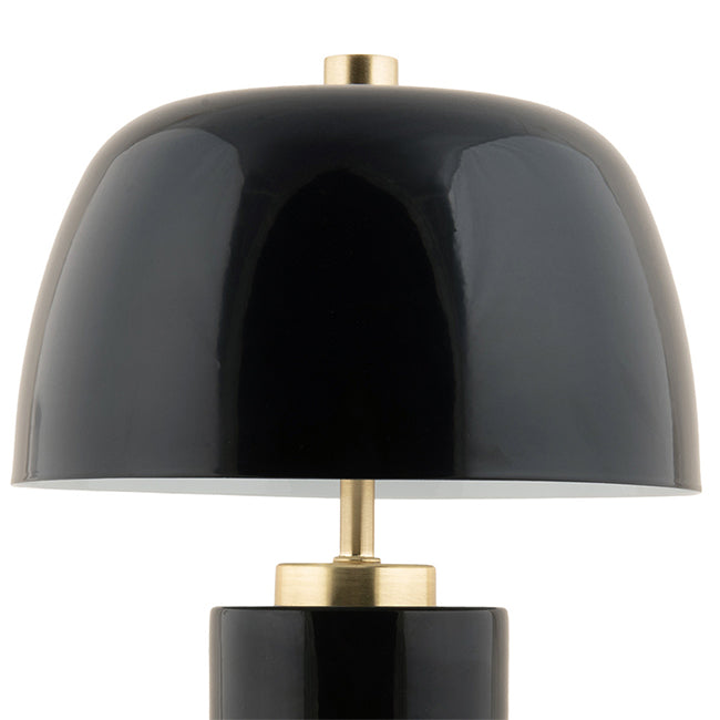 Lámpara sobremesa metal  recargable negro Ø18x30 cm 2W LED - PGLS0064