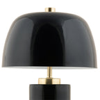 Lámpara sobremesa metal  recargable negro Ø18x30 cm 2W LED - PGLS0064