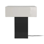 Lámpara sobremesa metal negro y grisáceo 35x35 cm E14 - PGLS0072