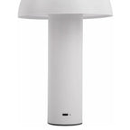 Lámpara de mesa metal blanco recargable 24,5 cm LED - PGLS0079