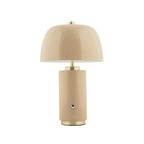 Lámpara sobremesa metal  recargable café claro Ø18x30 cm 2W LED - PGLS0080
