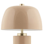 Lámpara sobremesa metal  recargable café claro Ø18x30 cm 2W LED - PGLS0080