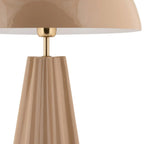 Lámpara de mesa metal beige brillante Ø40xH55 cm E27 - PGLS0081