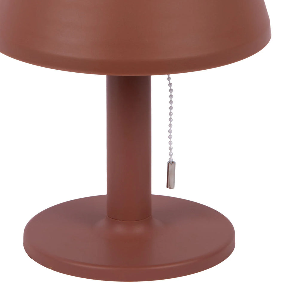 Lámpara de mesa polipropileno terracota interior/exterior Ø20xH26 cm LED - PGLS0085