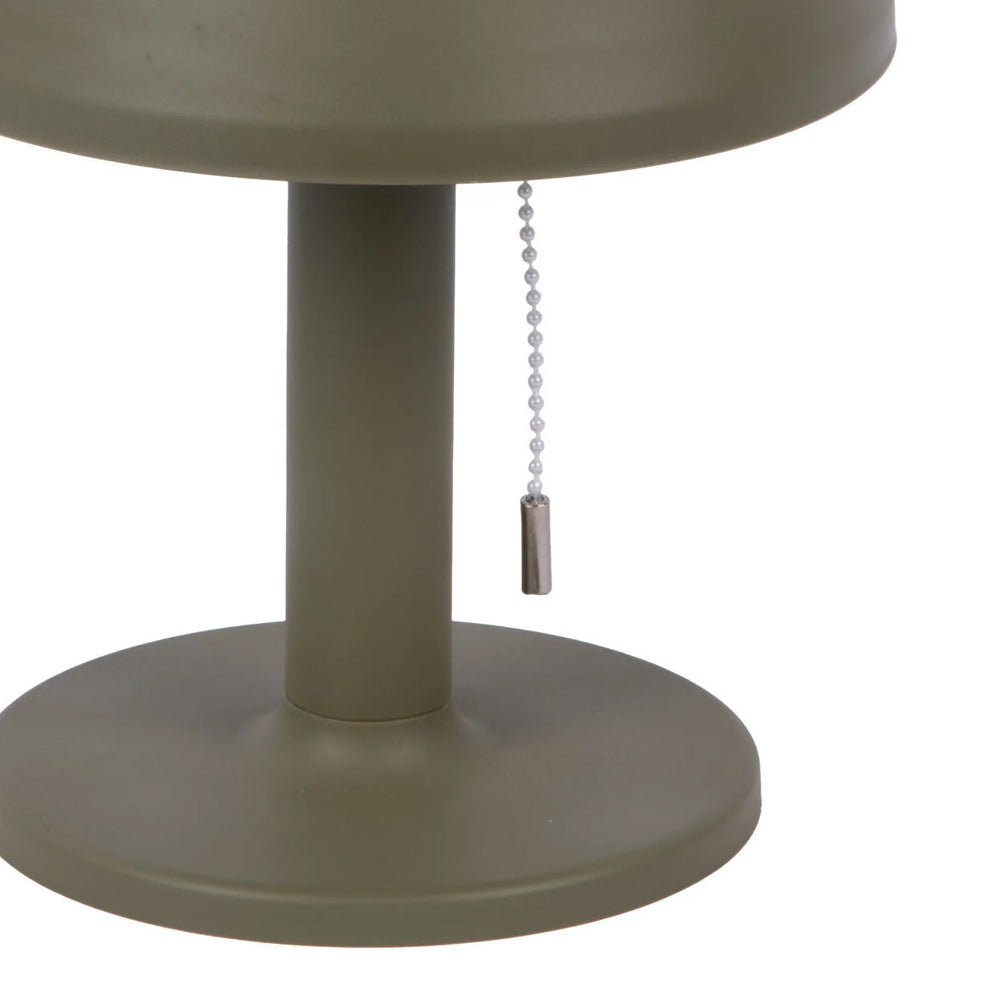 Lámpara de mesa polipropileno verde musgo interior/exterior Ø20xH26 cm LED  - PGLS0086