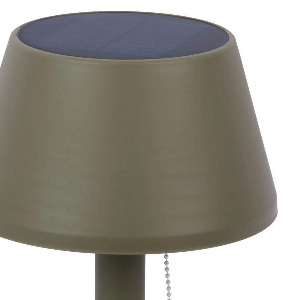 Lámpara de mesa polipropileno verde musgo interior/exterior Ø20xH26 cm LED  - PGLS0086