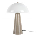 Lámpara de mesa metal taupe brillante vidrio opal Ø30xH42 cm E27  - PGLS0088
