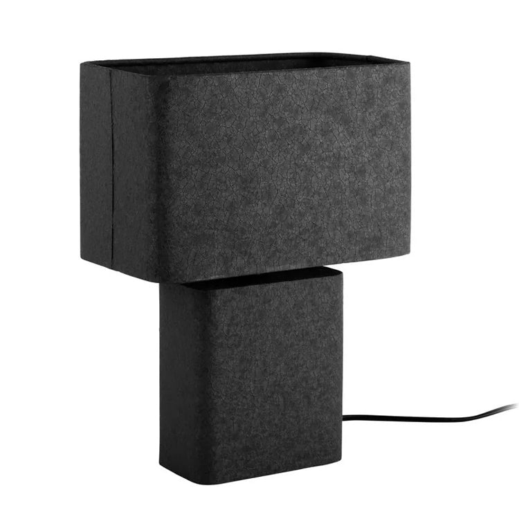 Lámpara de mesa metal texturizado negro L24xH33 cm E27 - PGLS0091