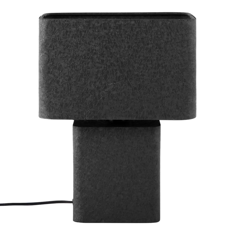 Lámpara de mesa metal texturizado negro L31xH42 cm E27 - PGLS0092