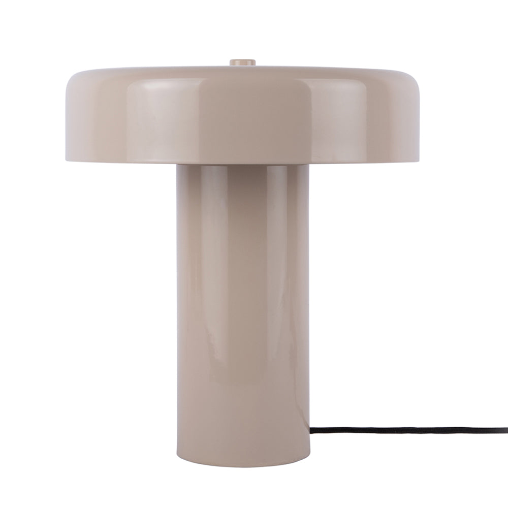 Lámpara de mesa metal taupe Ø24xH26 cm E14x2 - PGLS0096