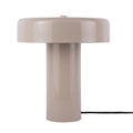 Lámpara de mesa metal taupe Ø24xH26 cm E14x2 - PGLS0096