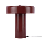 Lámpara de mesa metal burdeo Ø24xH26 cm E14x2 - PGLS0097