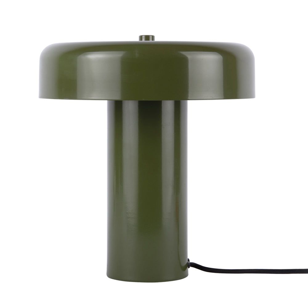 Lámpara de mesa metal verde Ø24xH26 cm E14x2 - PGLS0098