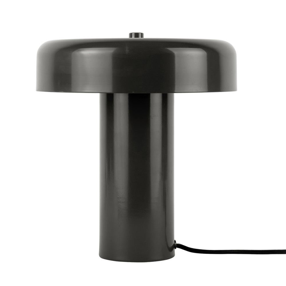Lámpara de mesa metal negro Ø24xH26 cm E14x2 - PGLS0099