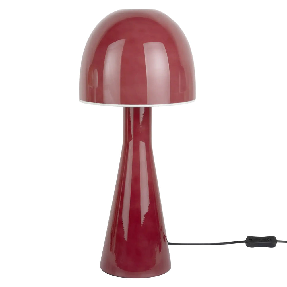 Lámpara de mesa vidrio burdeo Ø20x45 cm E27 - PGLS0132