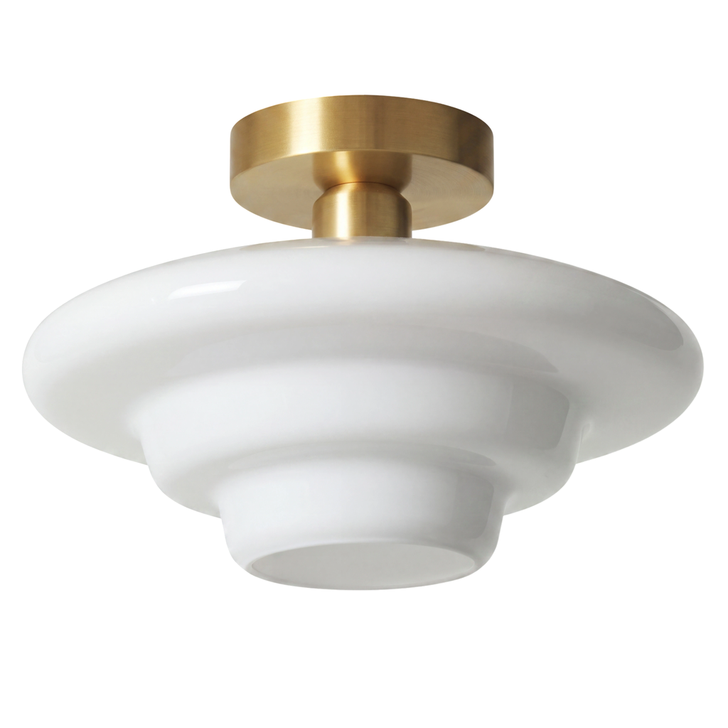 Plafón vidrio opal Ø30 cm E27 - LGPL0017