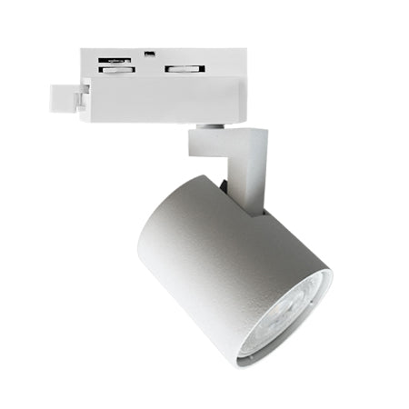 Foco para Riel aluminio blanco dirigible GU10 - PHFO0074