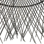 Lámpara colgante ratán negro Ø33x61 cm E27 - PLLC0004