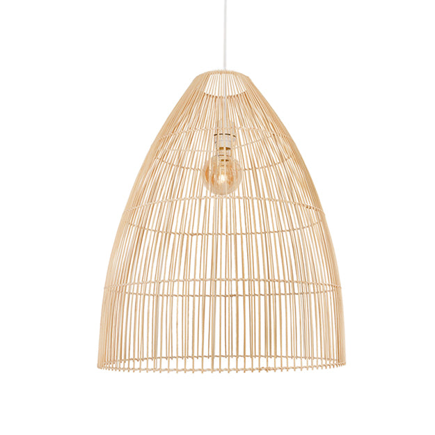 Lámpara colgante ratán natural Ø40x50 cm E27 - PLLC0007