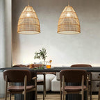 Lámpara colgante ratán natural Ø40x50 cm E27 - PLLC0007