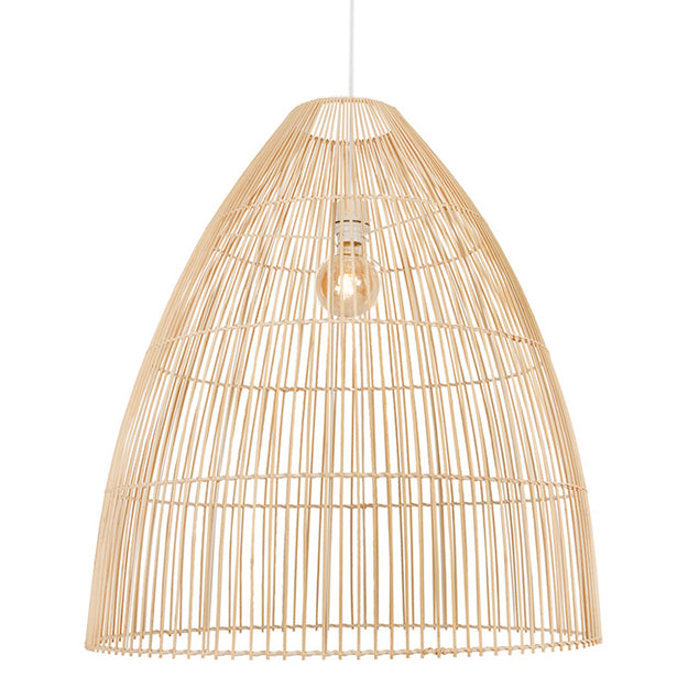 Lámpara colgante ratán natural Ø60x67 cm E27 - PLLC0008