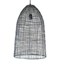 Lámpara colgante ratán gris Ø39x61 cm E27 - PLLC0010