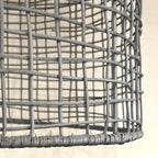 Lámpara colgante ratán gris Ø39x61 cm E27 - PLLC0010