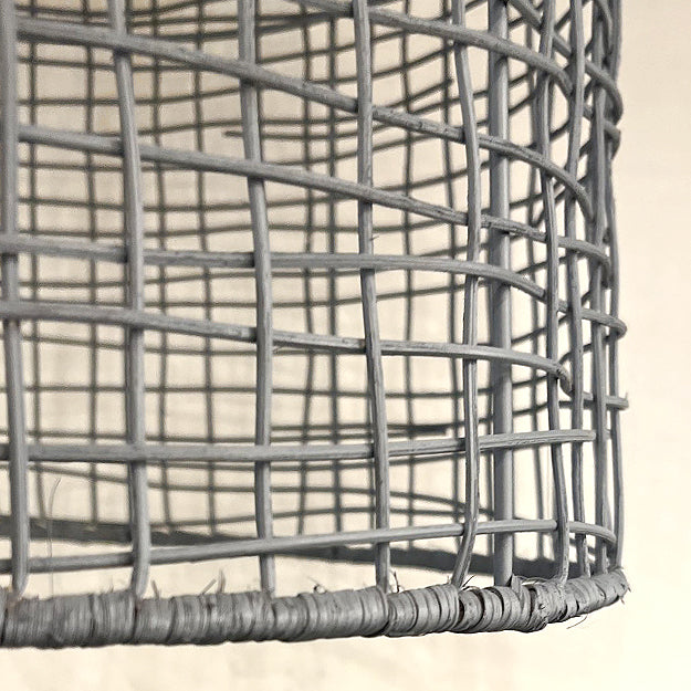 Lámpara colgante ratán gris Ø39x61 cm E27 - PLLC0010