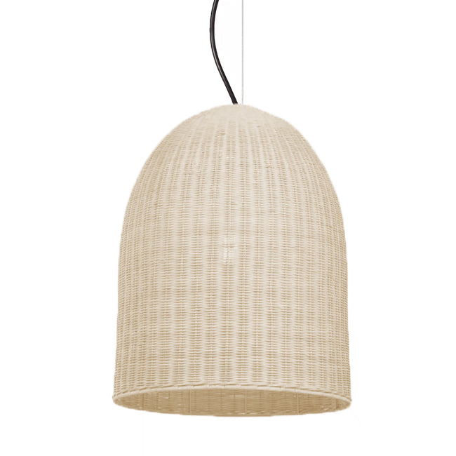 Lámpara colgante ratán natural Ø60x68 cm E27 - PLLC0021