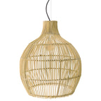 Lámpara colgante ratán natural Ø50x55 cm E27 - PLLC0027