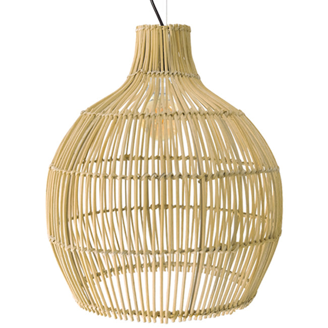 Lámpara colgante ratán natural Ø60x65 cm E27 - PLLC0028
