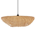 Lámpara colgante ratán natural Ø60x16 cm E27 - PLLC0034
