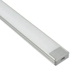 Perfil sobrepuesto para cinta LED aluminio con difusor policarbonato opal  3 Metros - PRPE0001