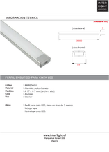 Cargar imagen en el visor de la galería, Perfil embutido para cinta LED aluminio con difusor policarbonato opal  3 Metros - PRPE0001
