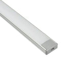 Perfil sobrepuesto para cinta LED aluminio con difusor policarbonato opal  2 Metros - PRPE0002