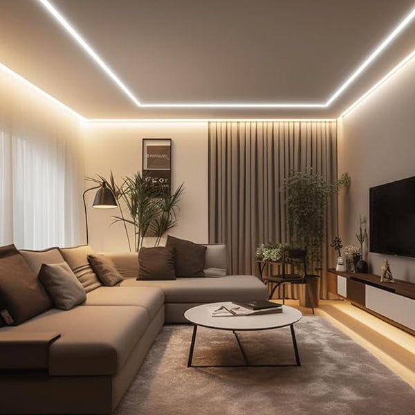 Perfil embutida de aluminio con difusor policarbonato opal para cinta LED 2 Metros - PRPE0005