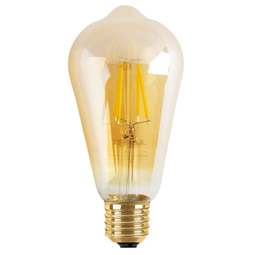 Ampolleta led vidrio ambar 8W - PZAM0009