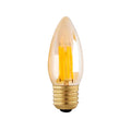 Ampolleta led vidrio ambar vela 6W E27 - PZAM0012