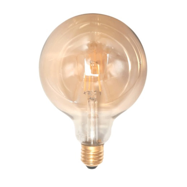 Ampolleta led vintage vidrio ámbar 6W G125 - PZAM0017