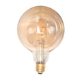 Ampolleta led vintage vidrio ámbar 6W G125 - PZAM0017