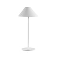 Lámpara sobremesa recargable metal blanco Ø12,5x28cm  6W LED - PZLS0001