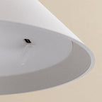 Lámpara sobremesa recargable metal blanco Ø12,5x28cm  6W LED - PZLS0001