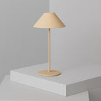 Lámpara sobremesa recargable metal beige Ø12,5x28cm  6W LED - PZLS0003