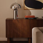 Lámpara de mesa Cromo  Ø25 H34cm  E14- OPLS0044