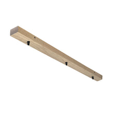Cargar imagen en el visor de la galería, Base de madera para lámpara colgante 100cm 10x50x10cm - 3 perforaciones  - RBBR0004

