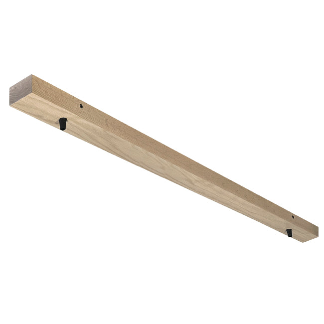 Base de madera para lámpara colgante 120cm 2 perforaciones a 12.5cm - RBBR0005