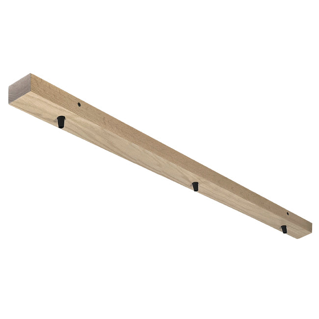 Base de madera para lámpara colgante 120cm 3 perforaciones a 8X50X8  - RBBR0006