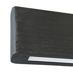 Lámpara colgante madera negro carbón 1,15mt. LED 17W - 3000k- RBLC0011