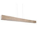 Lámpara colgante madera lenga con led por arriba y abajo 150CM LED 20.4W+8.5W - RBLC0009