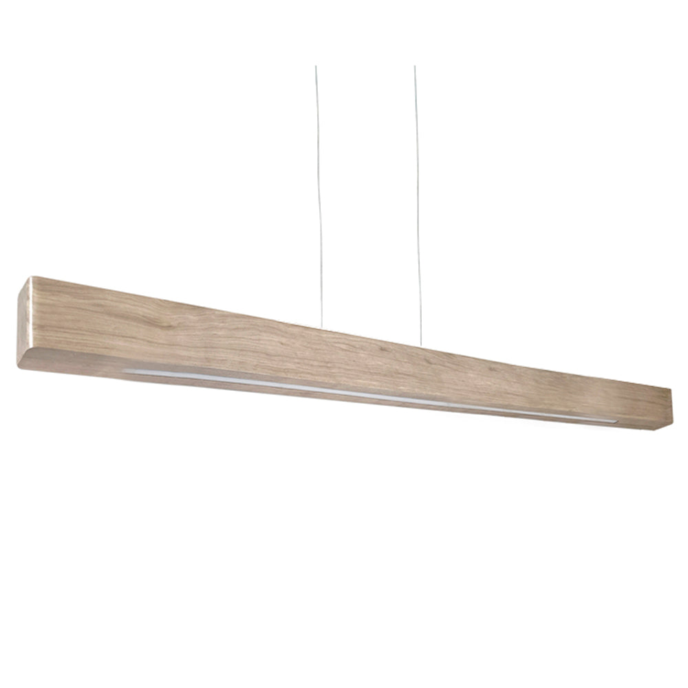 Lámpara colgante madera lenga con led por arriba y abajo 150CM LED 20.4W+8.5W - RBLC0009